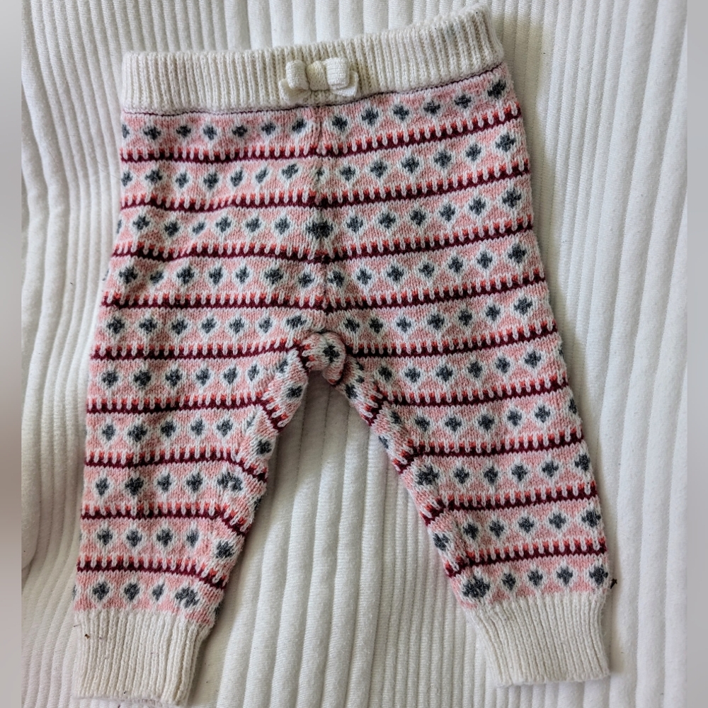 Janie & Jack Knit Leggings 6-12M